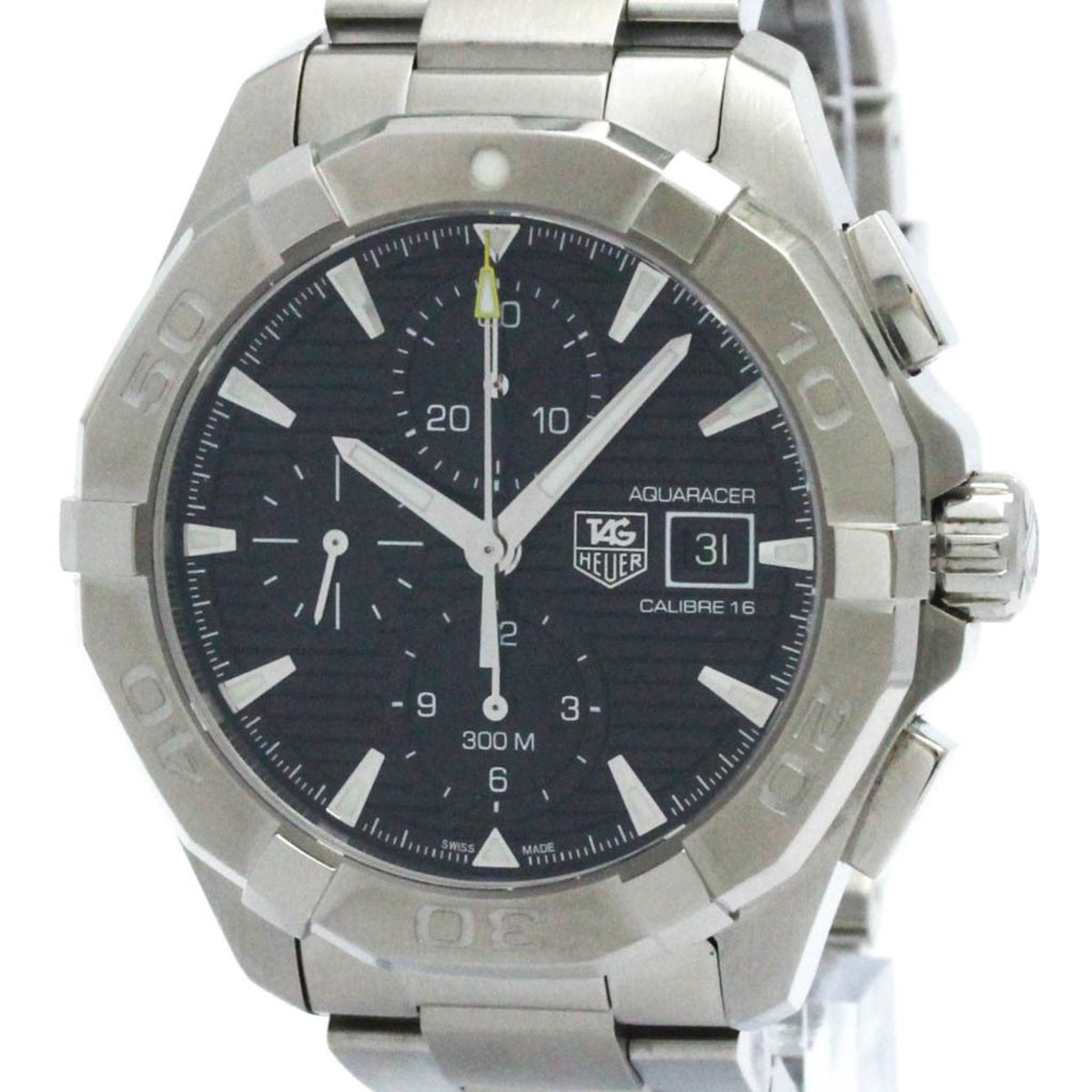 Pre-Owned TAG HEUER Aquaracer Calibre 16 Chronograph Mens Watch CAY2110 Polished
