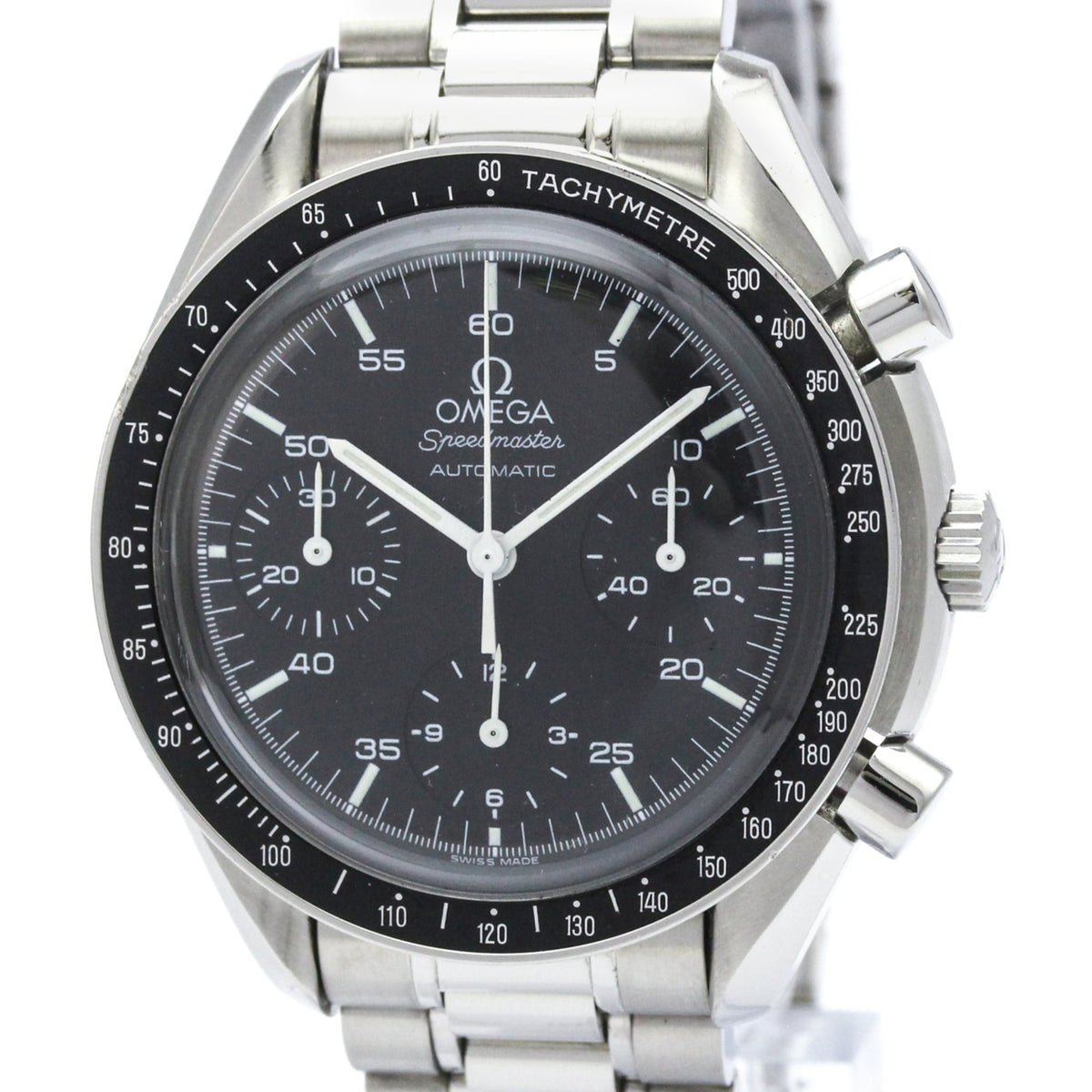 Pre-Owned OMEGA Speedmaster Automatic Steel Mens Watch 3510.50 Polished
