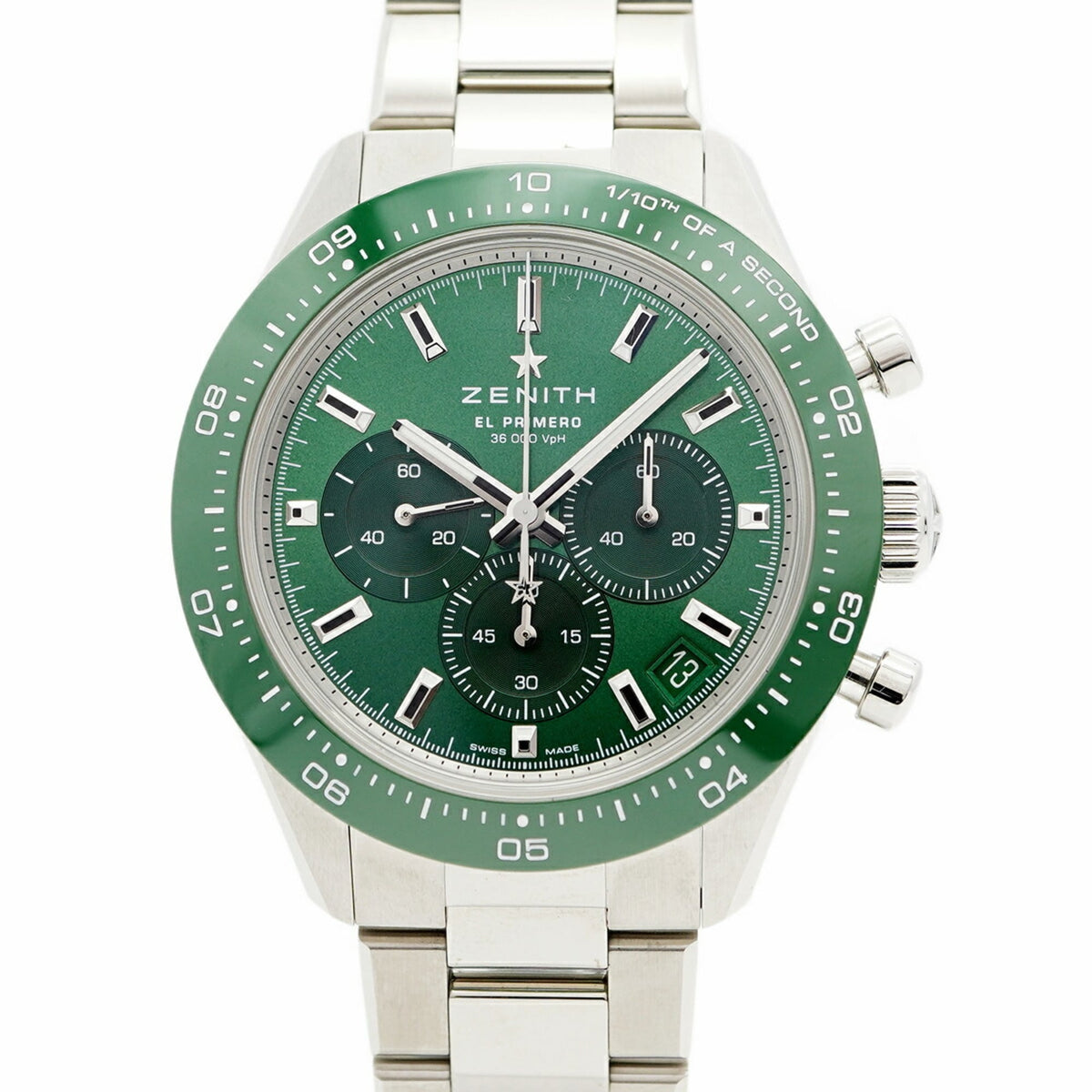Pre-Owned Zenith Chronomaster Sport Yoshida Special Edition 03.3107.3600 56.M3100 Green Dial Men's Watch