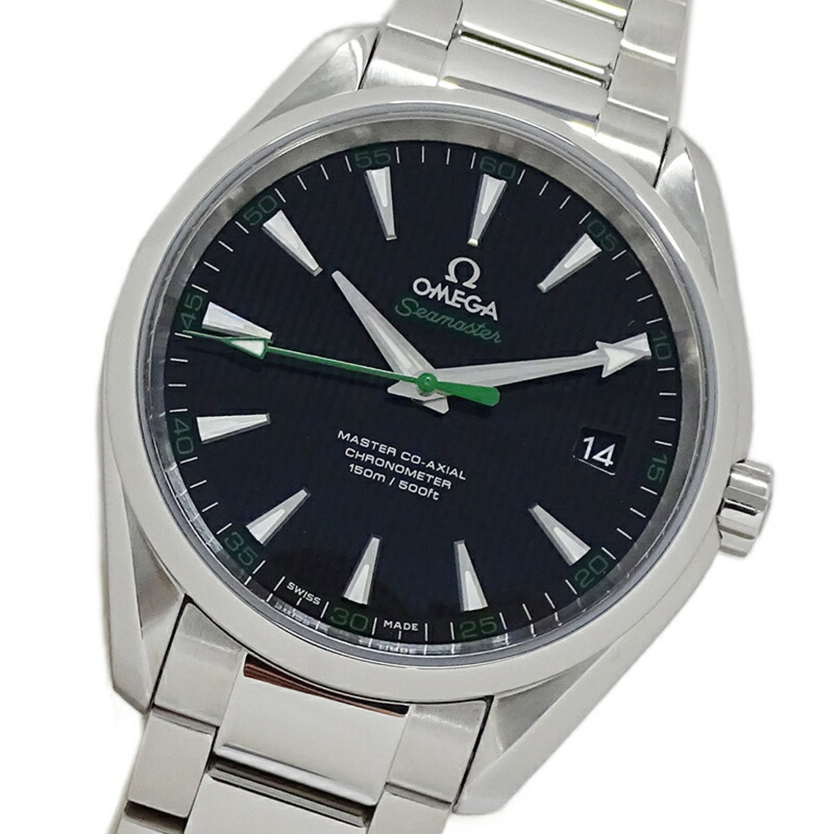 Pre-Owned OMEGA Seamaster Aqua Terra Golf 231.10.42.21.01.004 Watch Men's Master Co-Axial Automatic AT Stainless Steel SS Overhauled and Polished