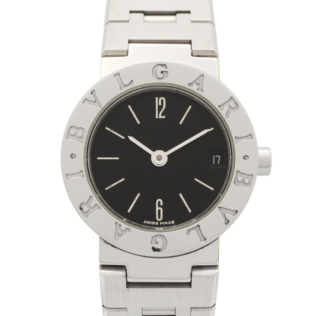 Pre-Owned Bulgari BVLGARI Watch Stainless Steel Ladies Black BB23SS