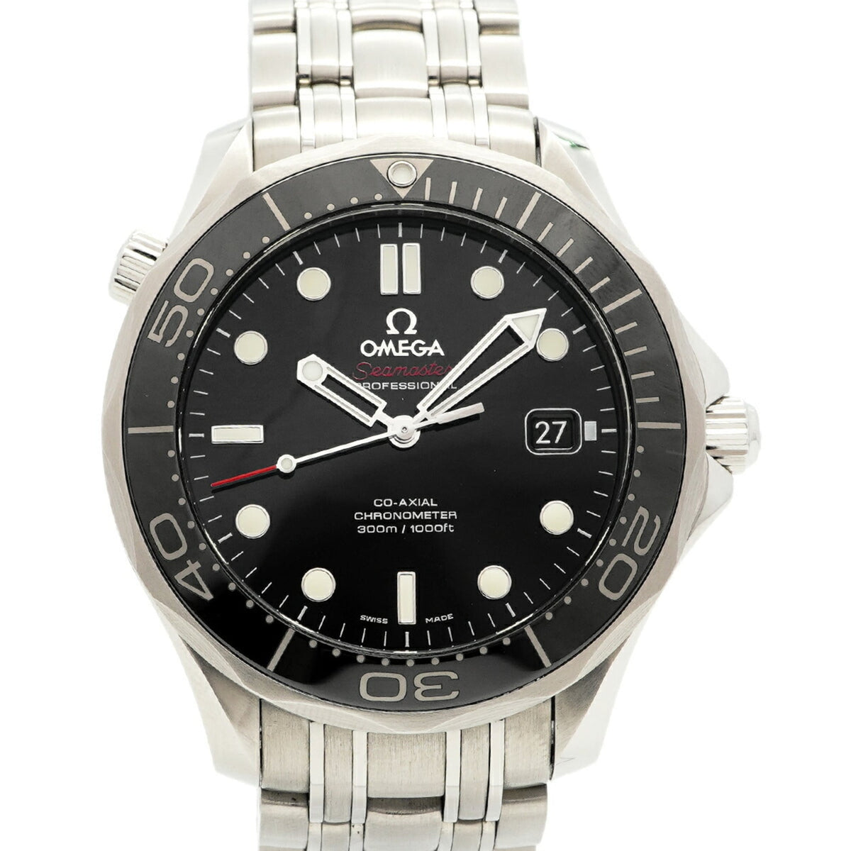 Pre-Owned Omega Seamaster 212.30.41.20.01.003 Black Dial Men's Watch