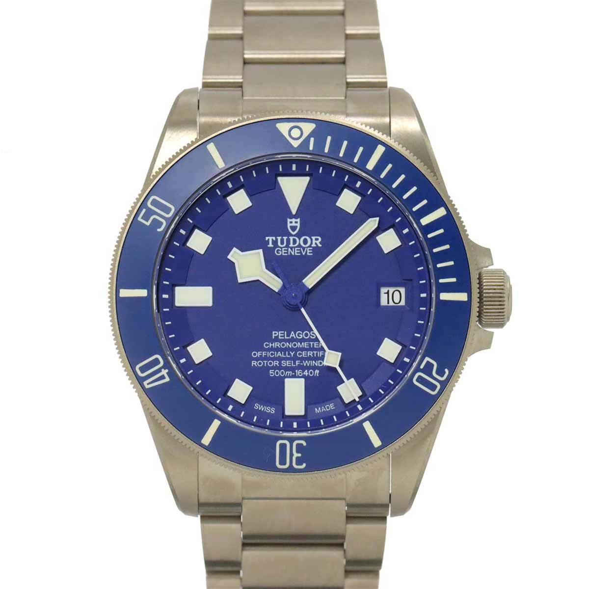 Pre-Owned Tudor Pelagos 25600TB Men's Automatic Watch with Blue Date
