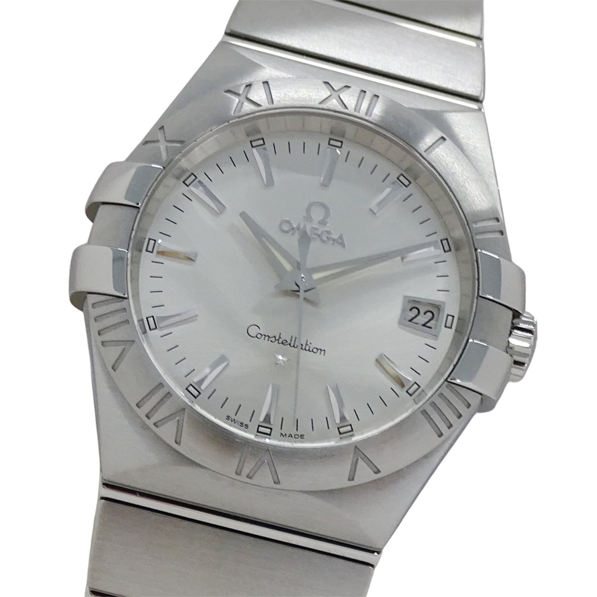 Pre-Owned Omega Constellation 123.10.35.60.02.001 Men's Watch, Brand Name, Date, Quartz Movement, Stainless Steel (SS), Silver, Polished