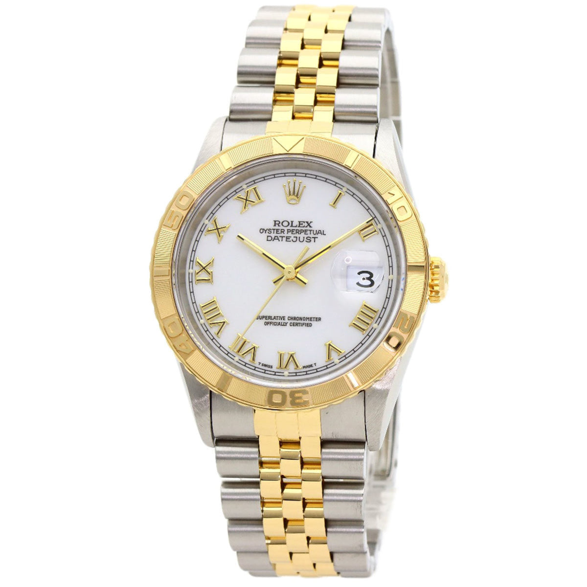 Pre-Owned Rolex 16263 Datejust Thunderbird Watch, Stainless Steel/SSx18KYG, Men's