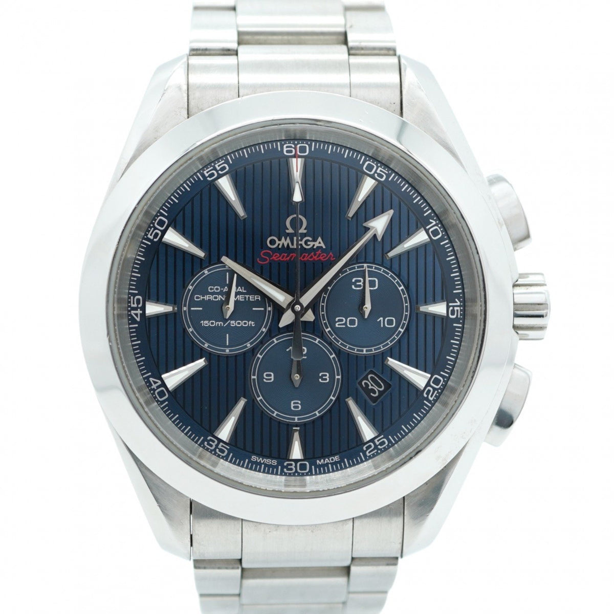 Pre-Owned Omega Seamaster 552.10.44.50.03.001 Blue Dial Men's Watch