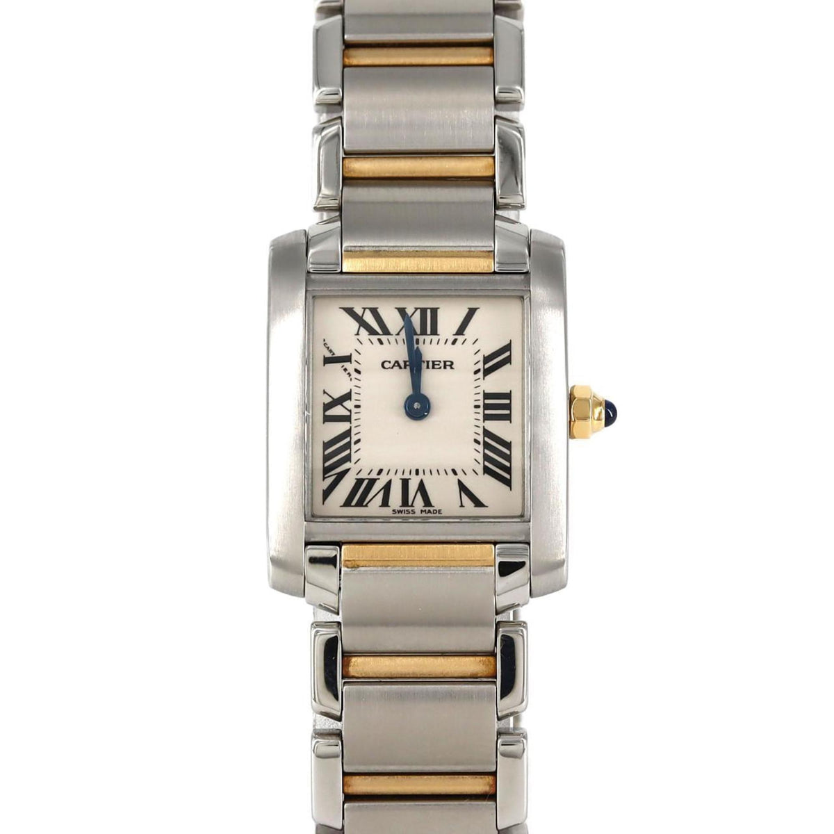 Pre-Owned Cartier Tank Francaise SM Combi W51007Q4 SSxYG Wristwatch Quartz