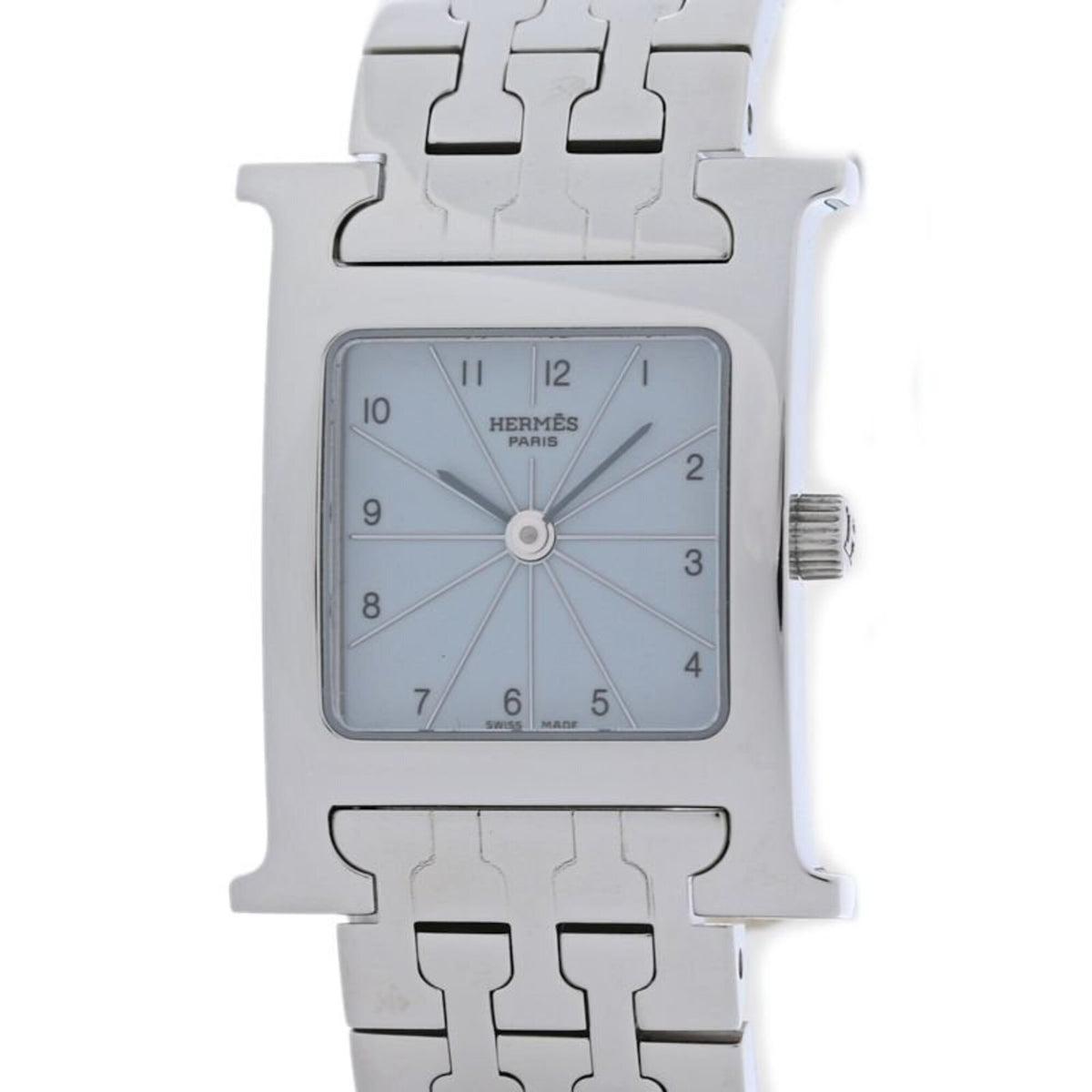 Pre-Owned HERMES H-Watch HH1.210.632/4804 Women's Watch Stainless Steel /40407