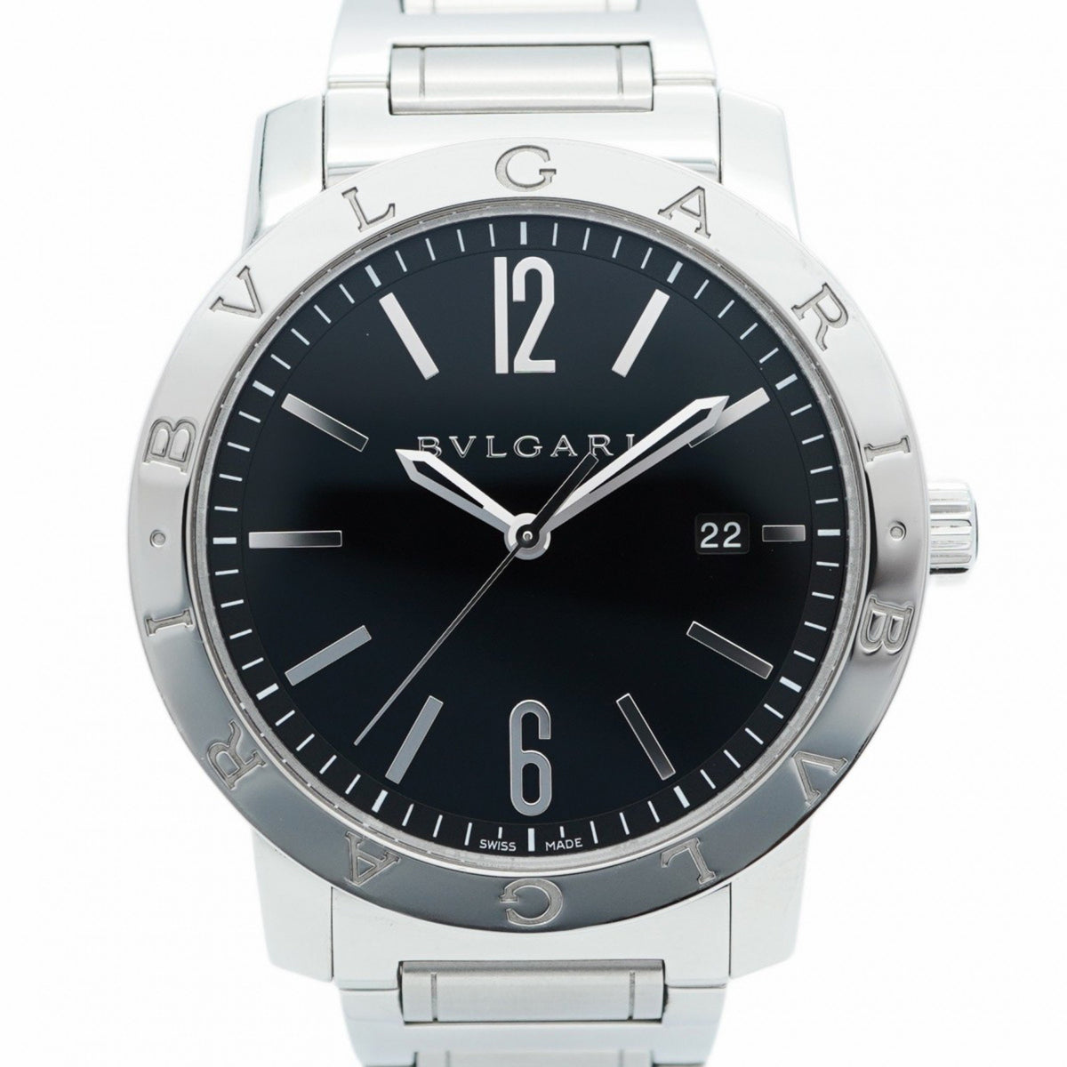 Pre-Owned Bvlgari BB41S Black Dial Men's Watch