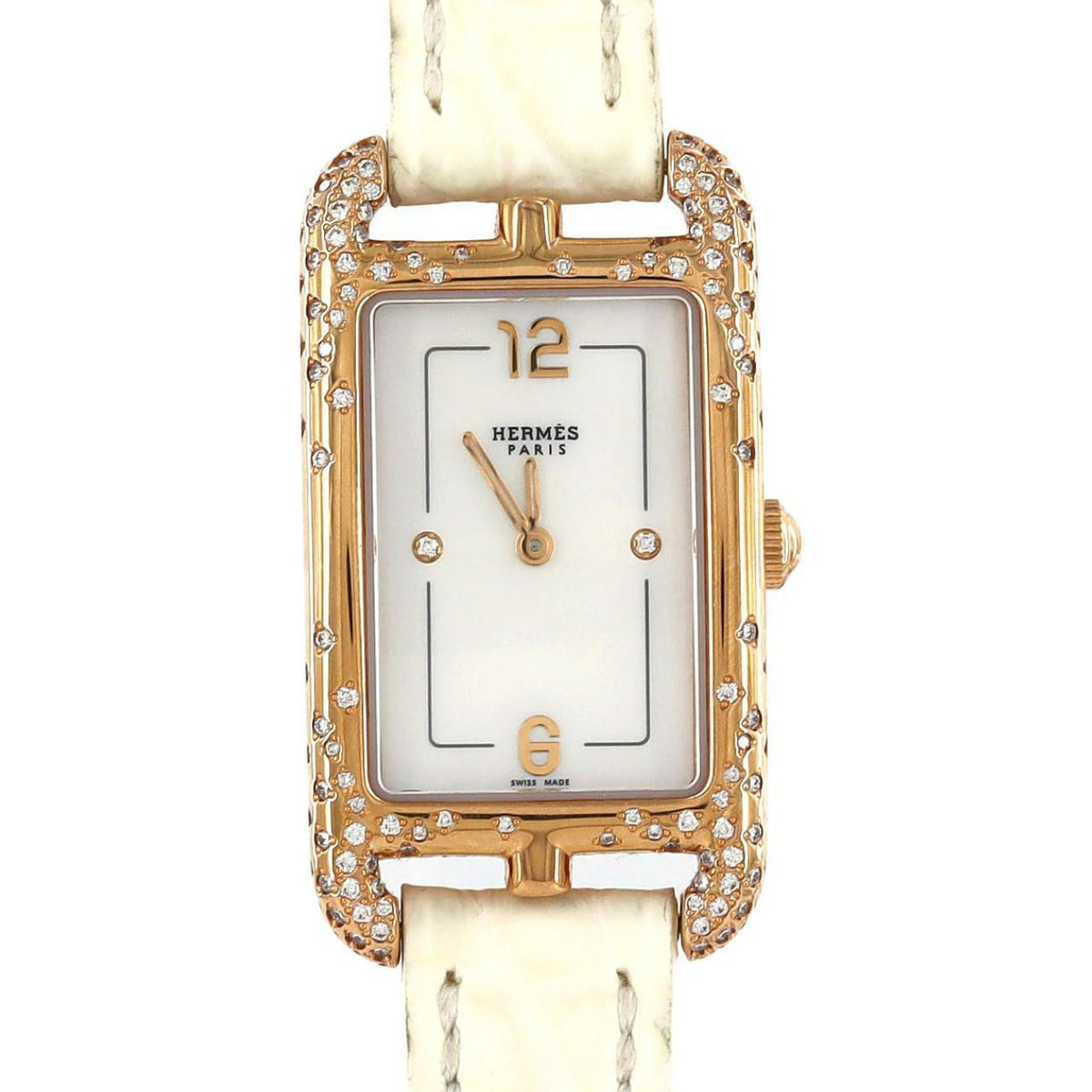 Pre-Owned Hermes Nantucket PG D?2P NA2.272 PG?RG Wristwatch Quartz