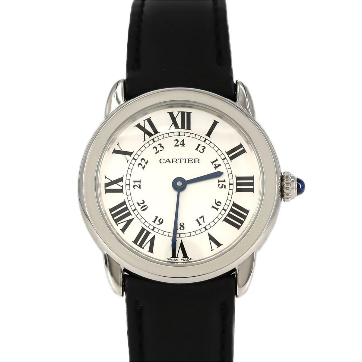 Pre-Owned Cartier Rondo Solo SM WSRN0019 Stainless Steel Quartz Watch