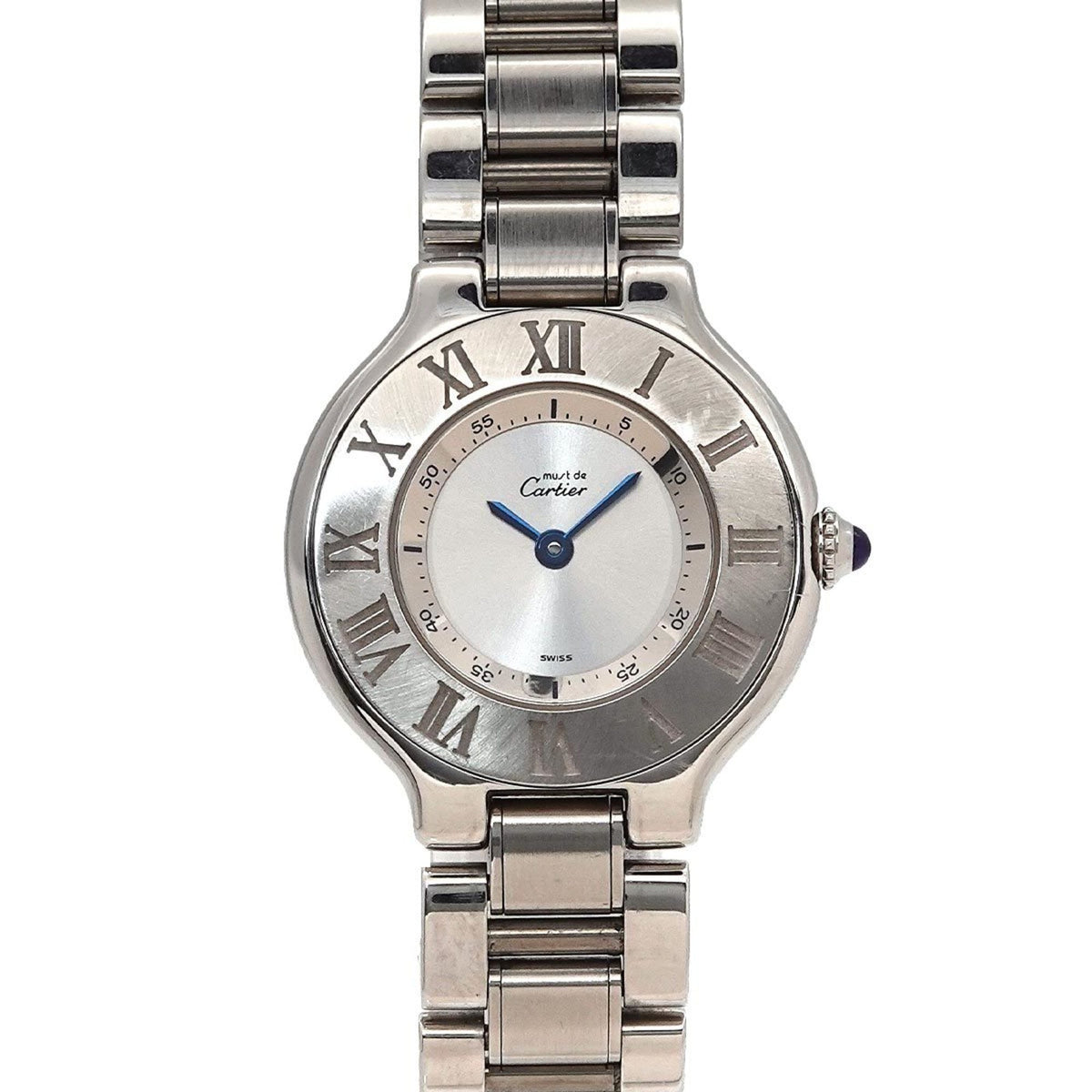 Pre-Owned Cartier Must 21 Vantianne W10109T2 Women's Silver Quartz Watch