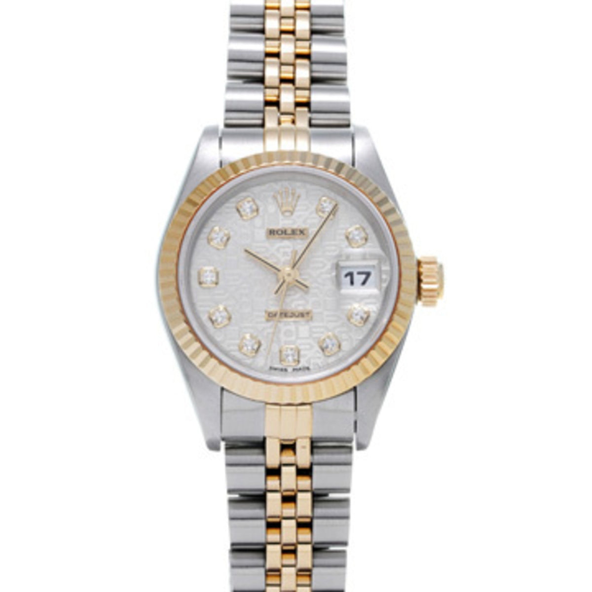Pre-Owned Rolex Datejust 10P Diamond 69173G U Series (manufactured around 1997) Silver Computer/Diamond Ladies Watch Automatic