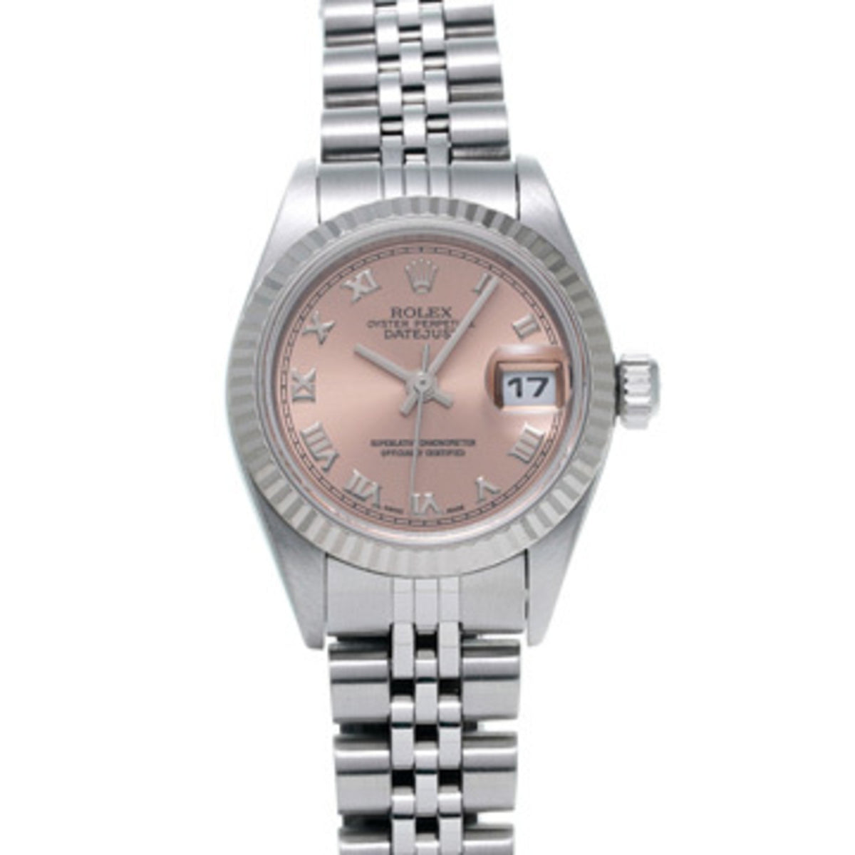 Pre-Owned Rolex Datejust 79174 F series (manufactured around 2005) Pink ladies watch automatic winding