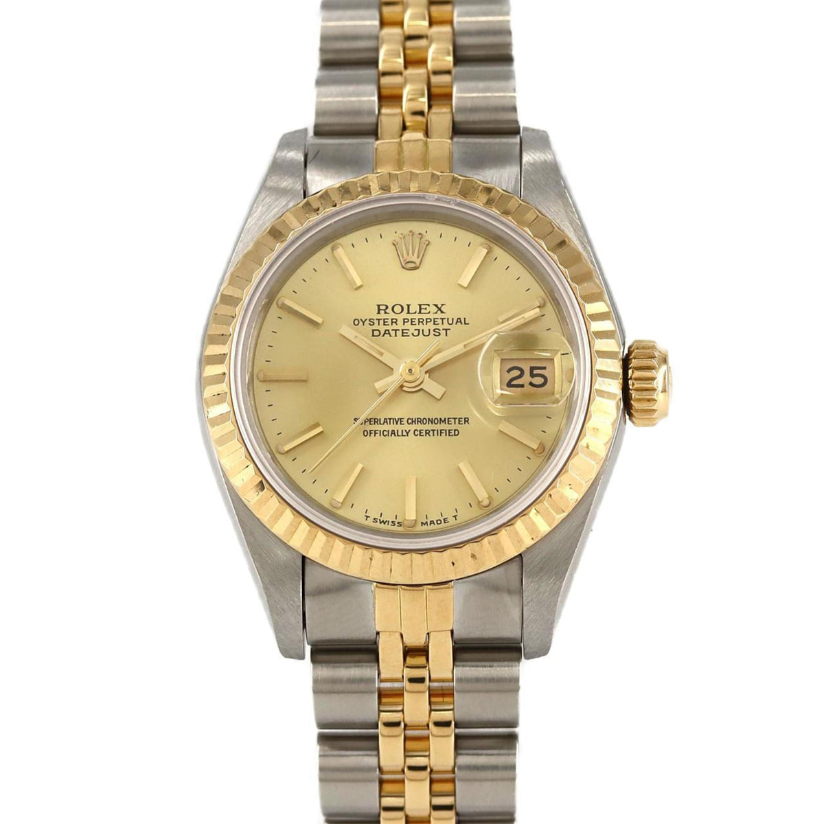 Pre-Owned Rolex Datejust 69173 SSxYG Automatic Watch
