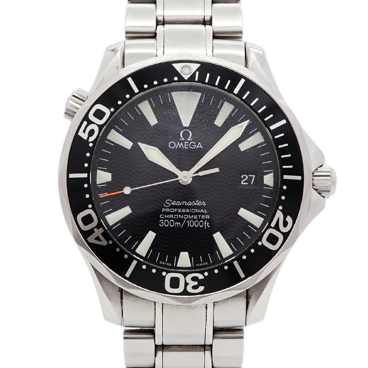 Pre-Owned Omega Seamaster Diver 300M 2254.50 Black Dial Men's Watch