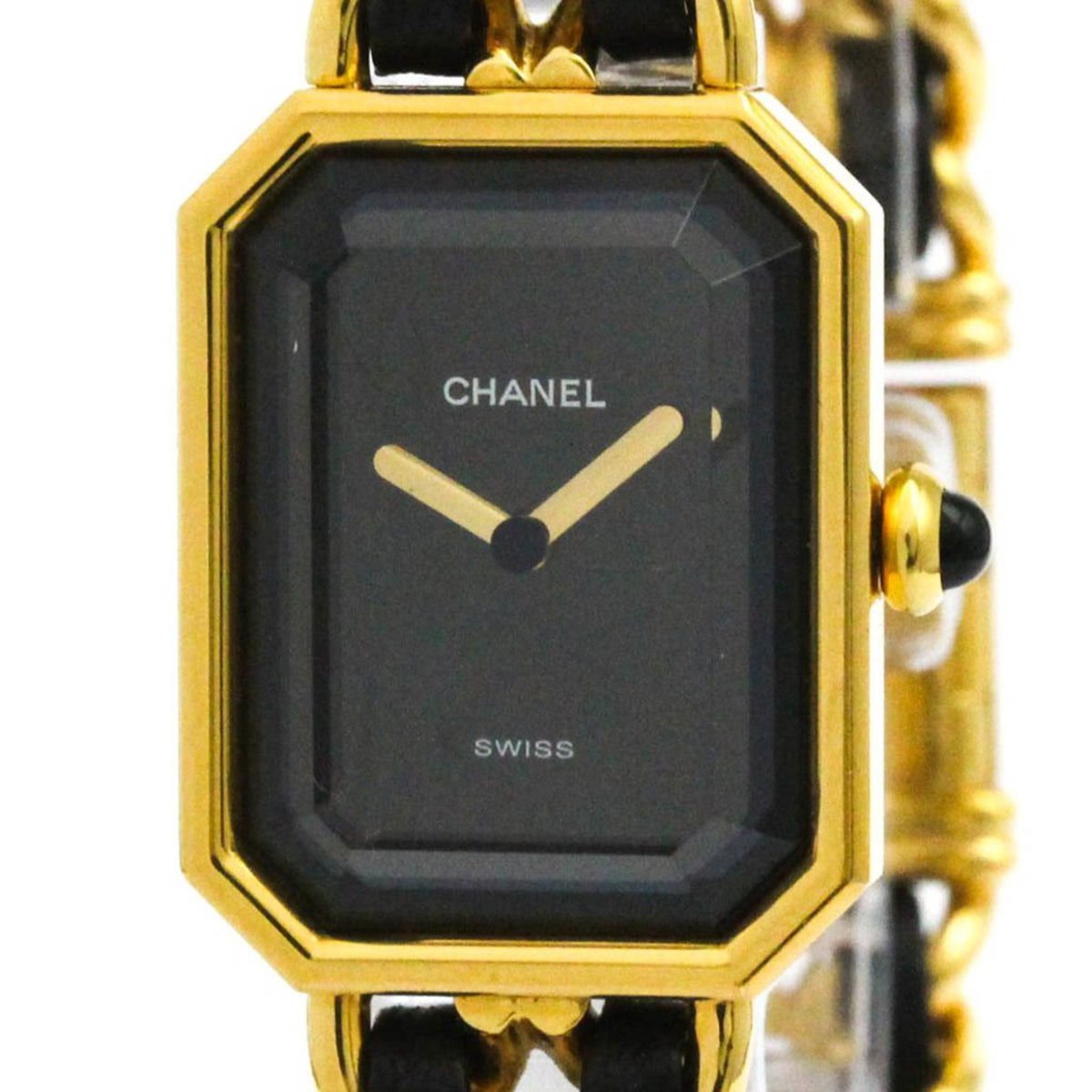 Montre à quartz plaquée or CHANEL Premiere d'occasion pour femme, taille L, H0001 