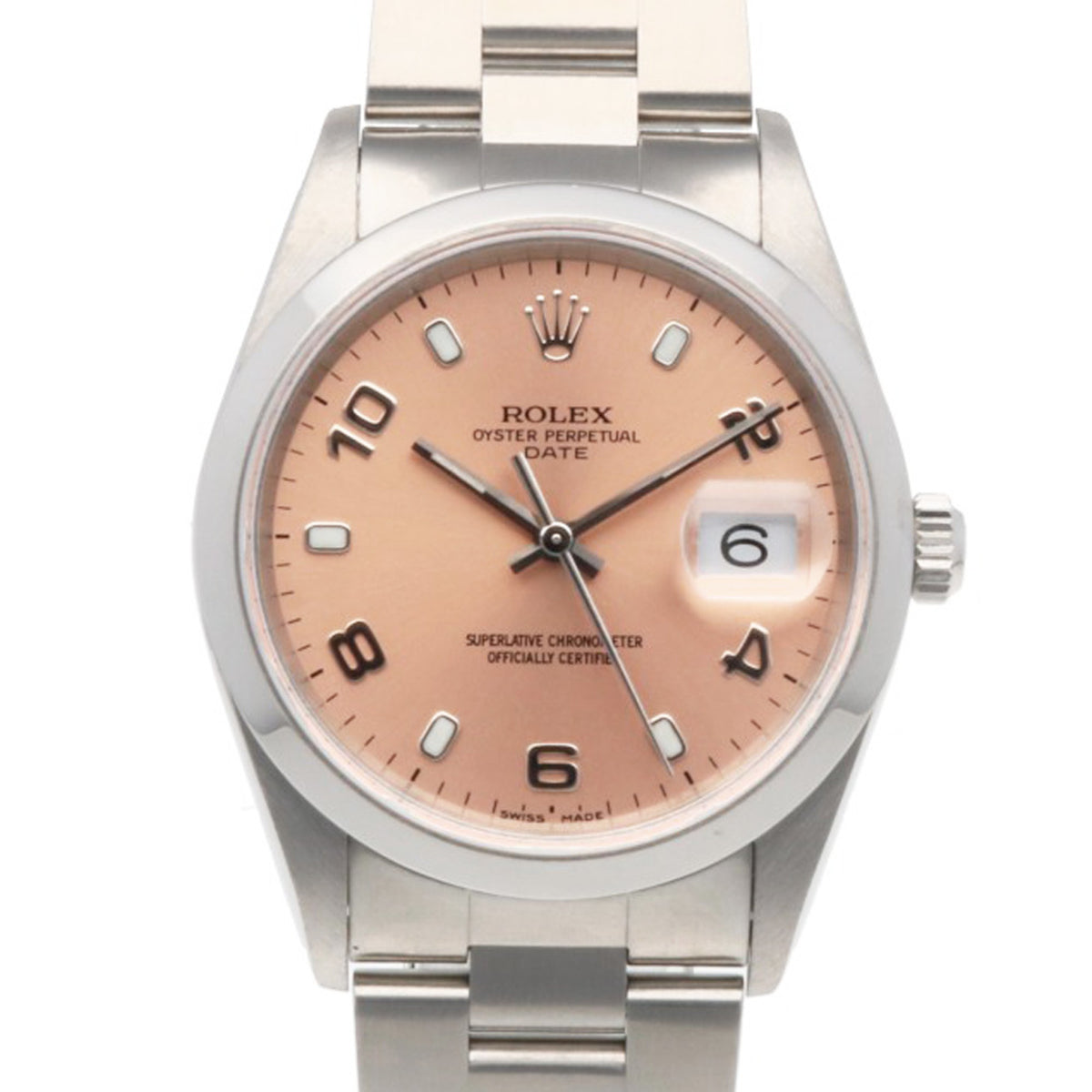 Pre-Owned Rolex Date Oyster Perpetual Watch, Stainless Steel, Automatic Winding, Overhauled, Polished, K-serial, Men's.
