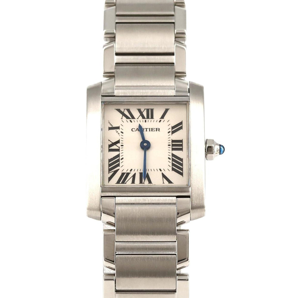 Montre-bracelet à quartz Cartier Tank Francaise SM W51008Q3 SS d'occasion 