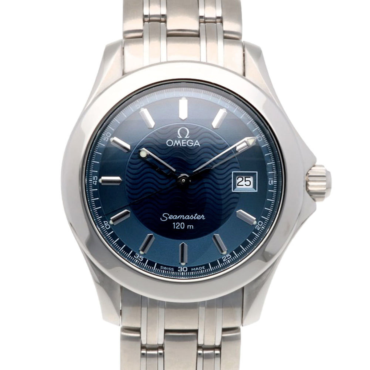 Pre-Owned Omega Seamaster Watch, Stainless Steel, Quartz, Polished, 564221XXX, Men's, OMEGA 120M