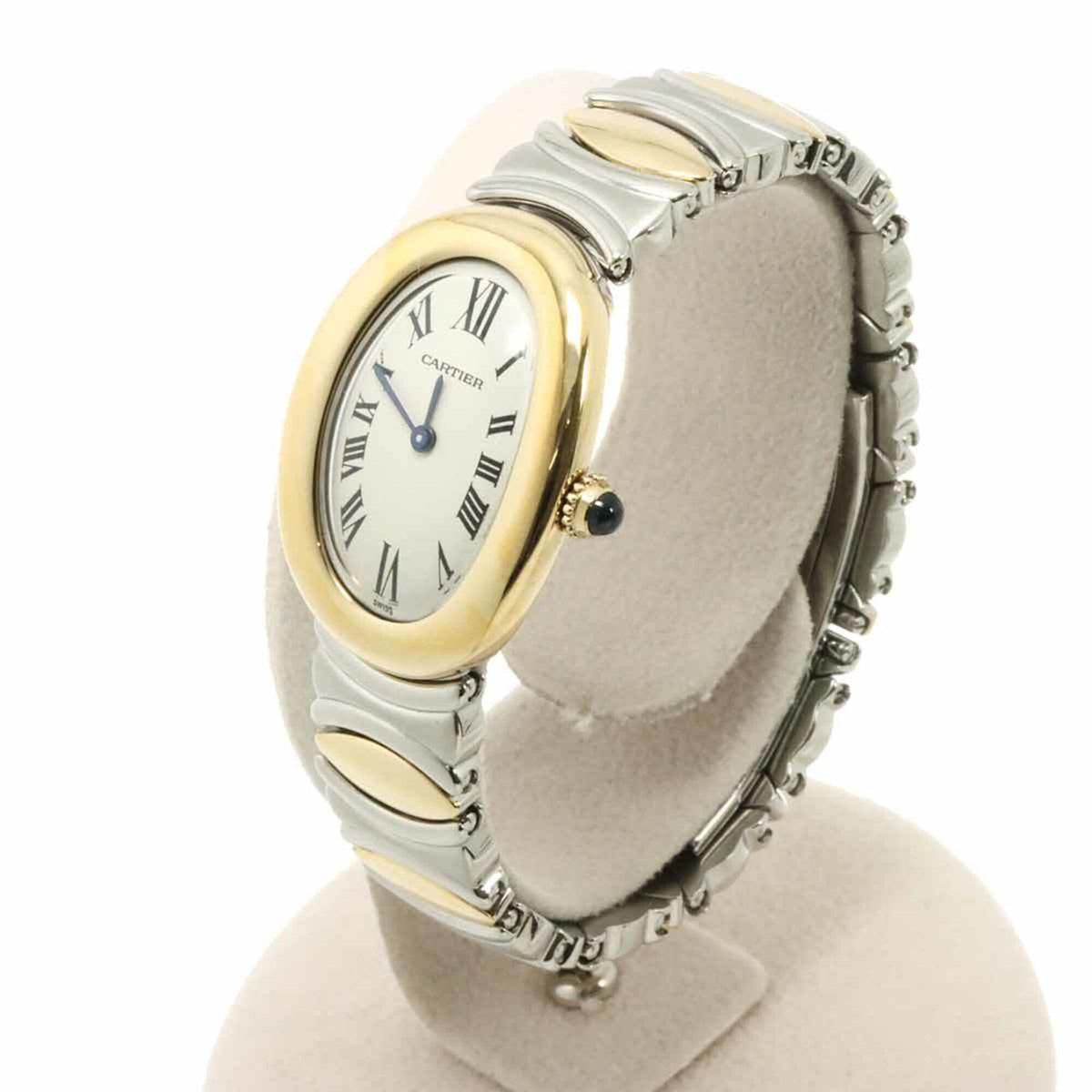 Pre-Owned Cartier Baignoire Belle Epoque W40002F2 Ladies' Watch, Ivory, 18K Yellow Gold, Quartz Watch