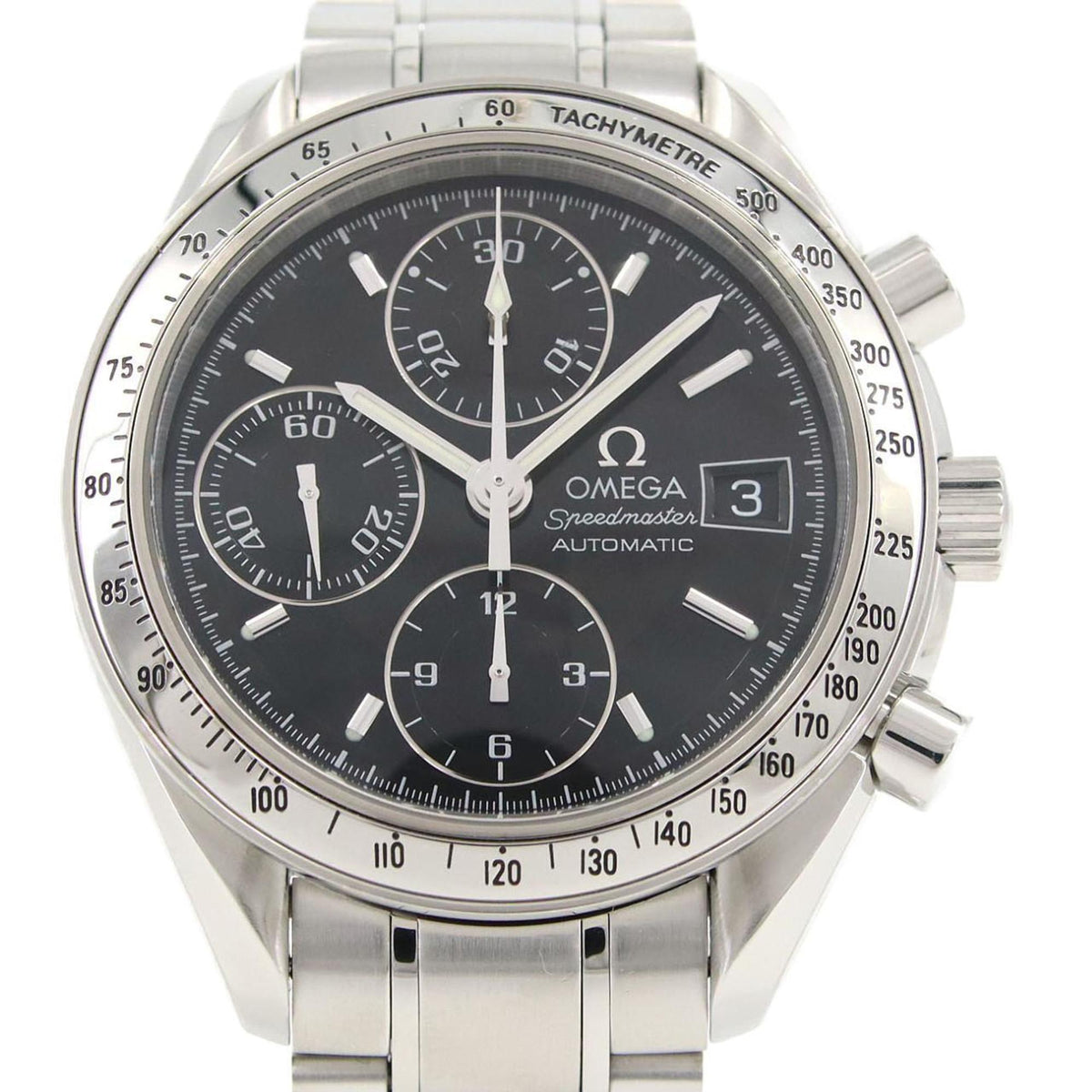 Pre-Owned Omega Speedmaster Date 3513.50 Stainless Steel Automatic Watch