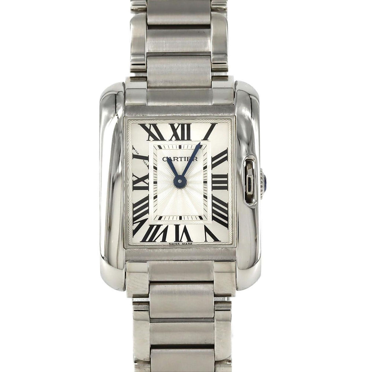 Pre-Owned Cartier Tank Anglaise SM W5310022 SS Wristwatch Quartz