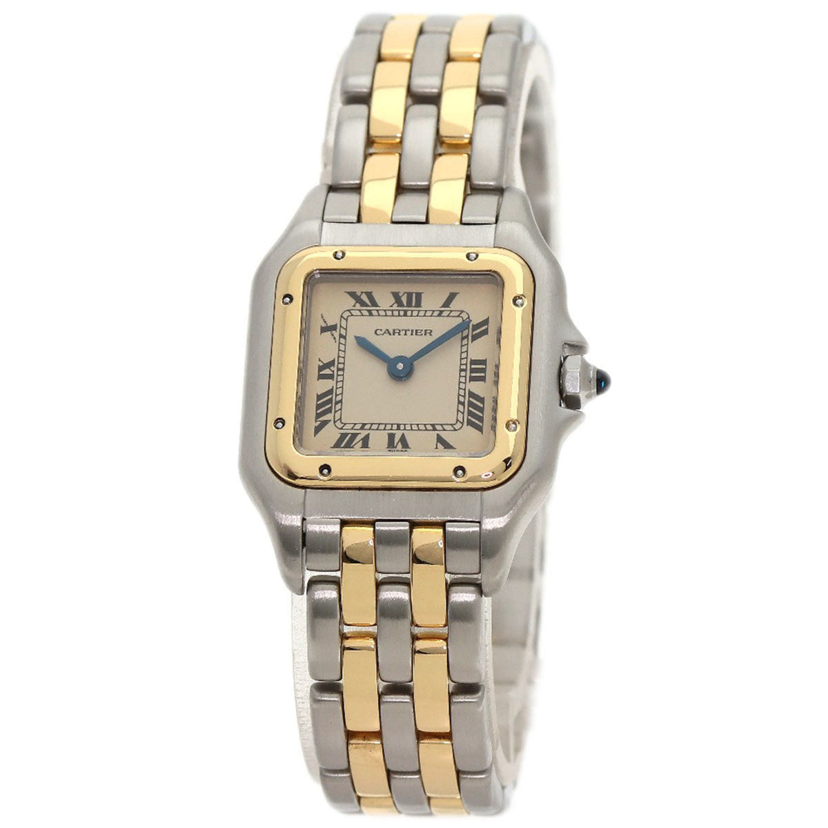 Pre-Owned Cartier W25029B6 Panthere SM 2 Row Watch Stainless Steel SSxK18YG Women's CARTIER