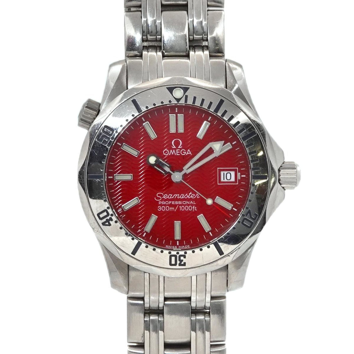 Pre-Owned OMEGA Seamaster 300 Professional 2562 60 Marui Exclusive Boys' Watch Date Red Quartz
