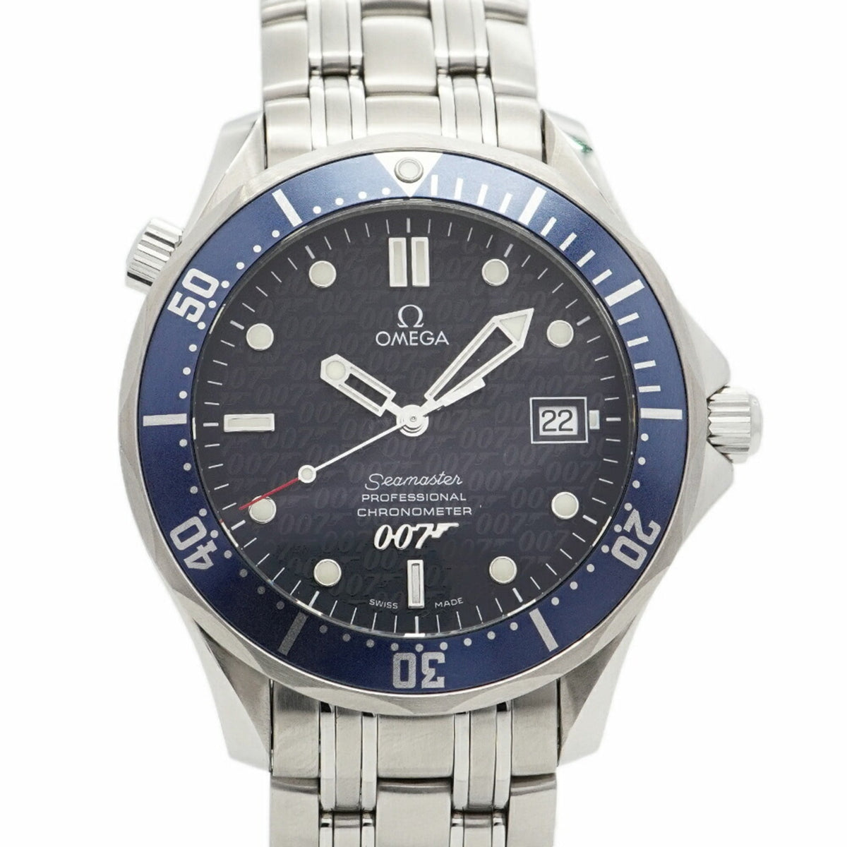 Pre-Owned Omega Seamaster 2537.80 Navy Dial Men's Watch