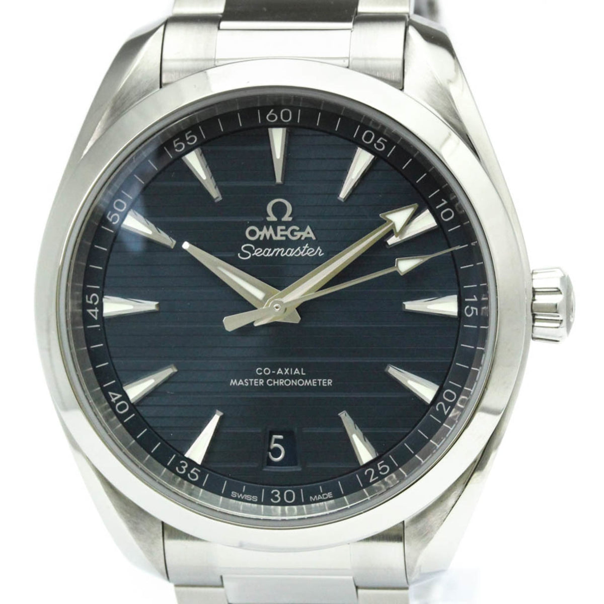 Pre-Owned OMEGA Seamaster Aqua Terra 150M Co-Axial Steel Watch 220.10.41.21.03.004 Polished