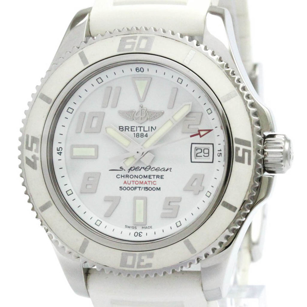 Montre d'occasion en acier poli BREITLING SuperOcean 42 Japan Limited Edition A17364 BF580433 