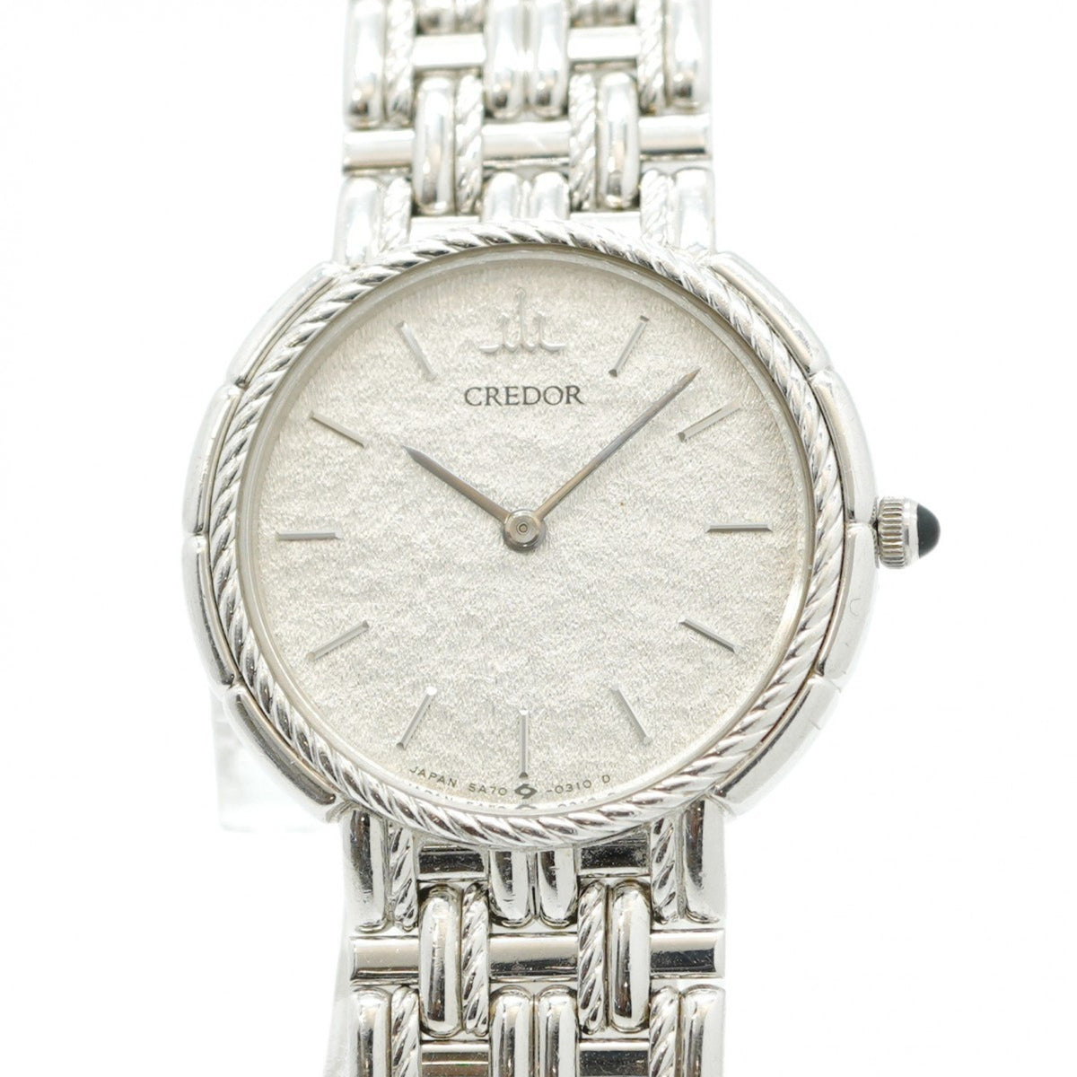 Pre-Owned Seiko Credor 5A70-0100 Silver Dial Women's Watch