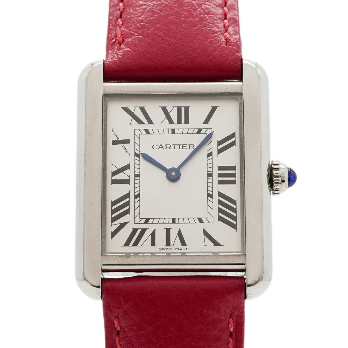 Pre-Owned Cartier Tank Solo SM WSTA0030 Silver Dial Women's Watch