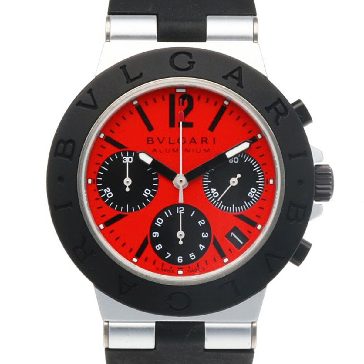 Pre-Owned BVLGARI Aluminium Watch AC38TA Automatic Men's Overhauled