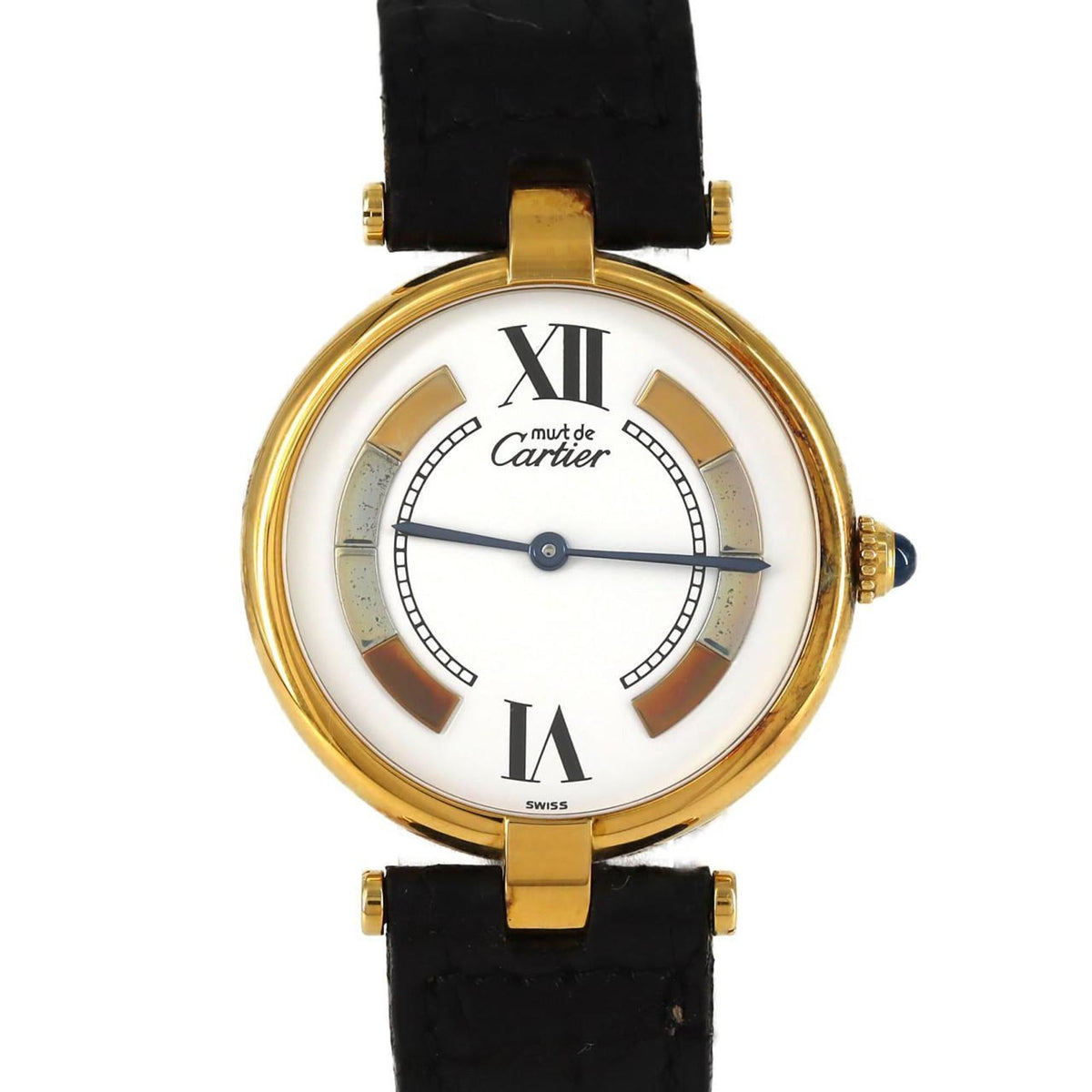 Pre-Owned Cartier Must VLC LM GP W1006454 Quartz Watch