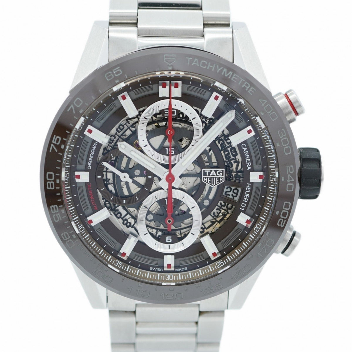 Montre TAG Heuer Carrera CAR201U-0 d'occasion à cadran squelette pour homme 