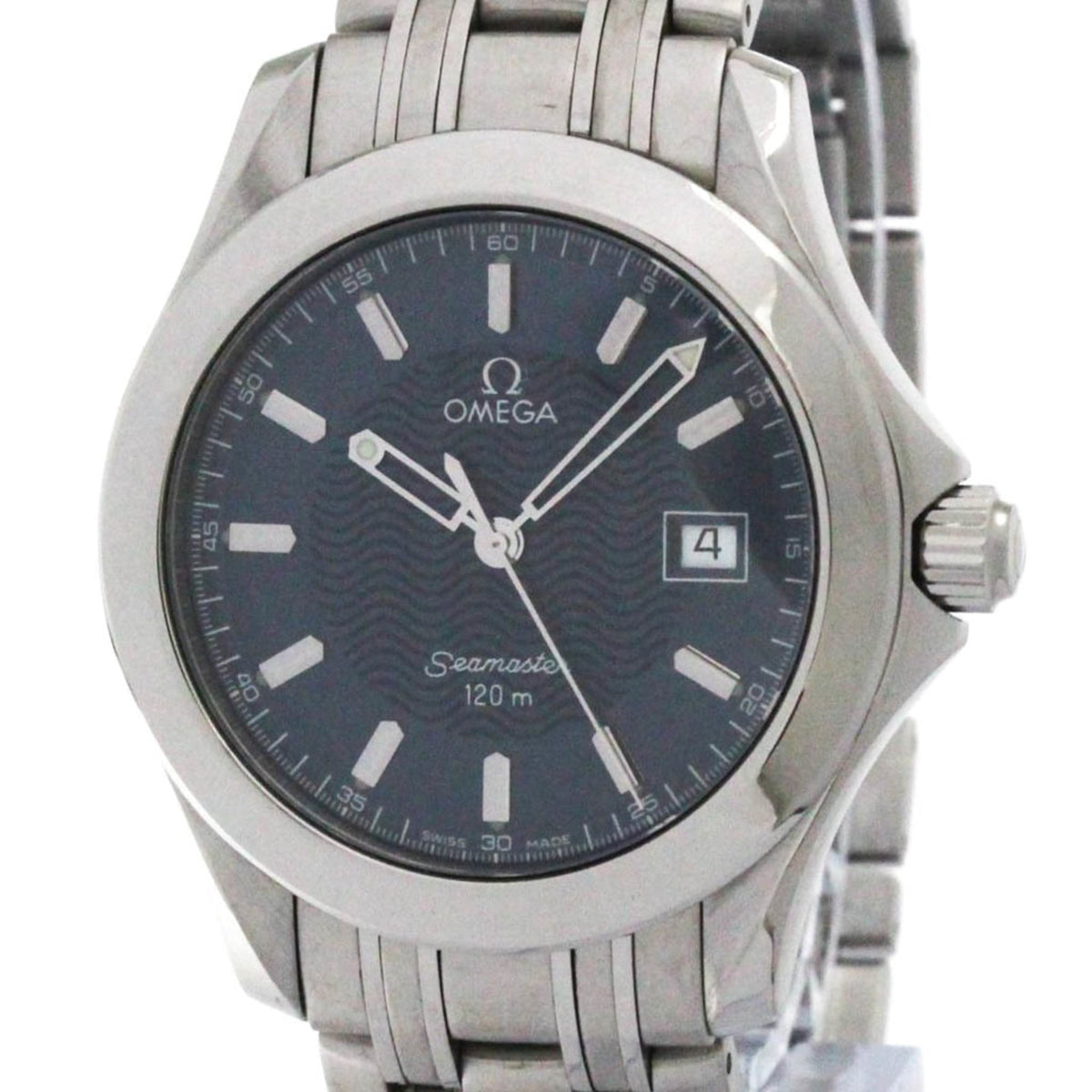Pre-Owned OMEGA Seamaster 120M Steel Quartz Mens Watch 2511.81 Polished