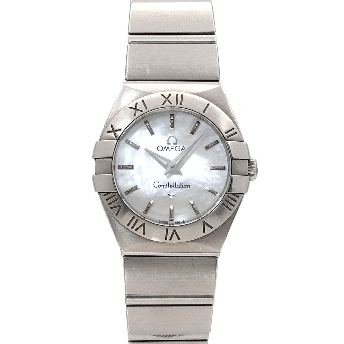 Pre-Owned Omega Constellation 123 10 24 60 05 001 Women's Watch White Shell Quartz