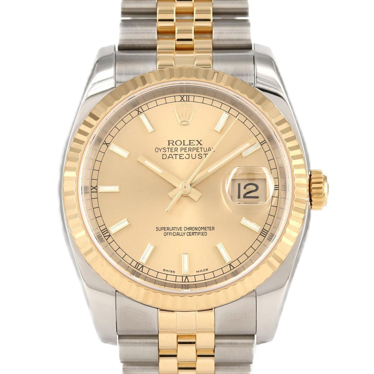 Pre-Owned Rolex Datejust 116233 SSxYG Automatic Watch, F Series