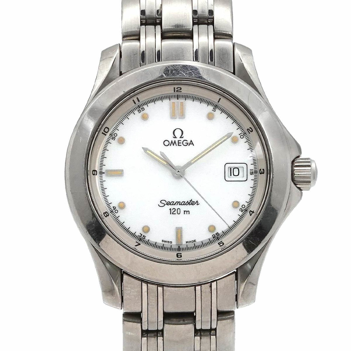 Pre-Owned OMEGA Seamaster 120 2571 20 Men's Watch Date White Quartz