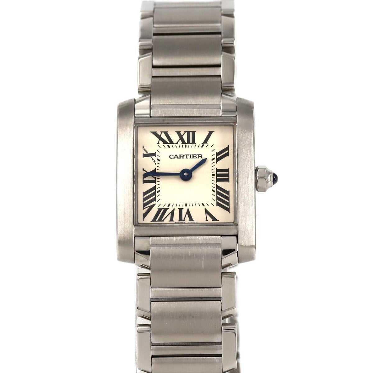 Pre-Owned Cartier Tank Francaise SM W51008Q3 SS Wristwatch Quartz