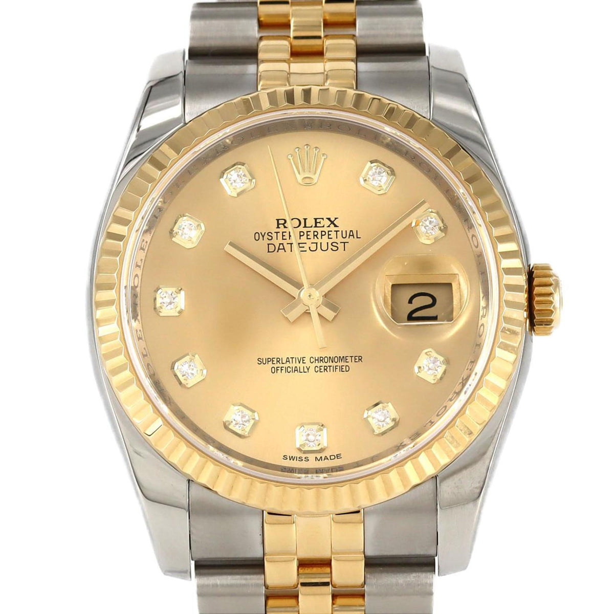 Pre-Owned Rolex Datejust 116233G SSxYG Automatic Watch, Random Number