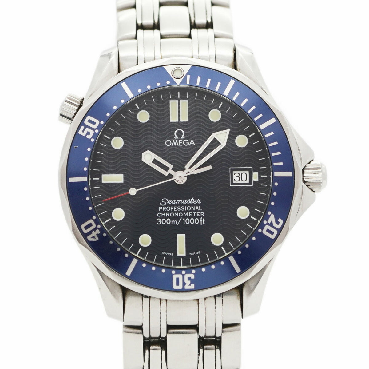 Pre-Owned Omega Seamaster 2531.80 Navy Dial Men's Watch