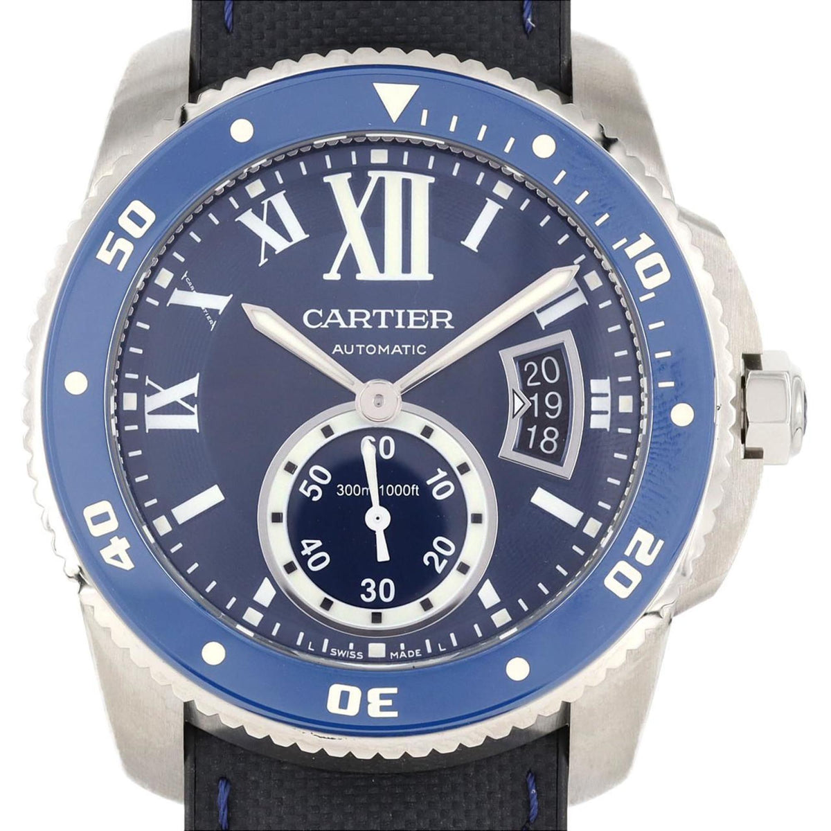 Montre-bracelet automatique Cartier Calibre de Diver WSCA0010 SS d'occasion 
