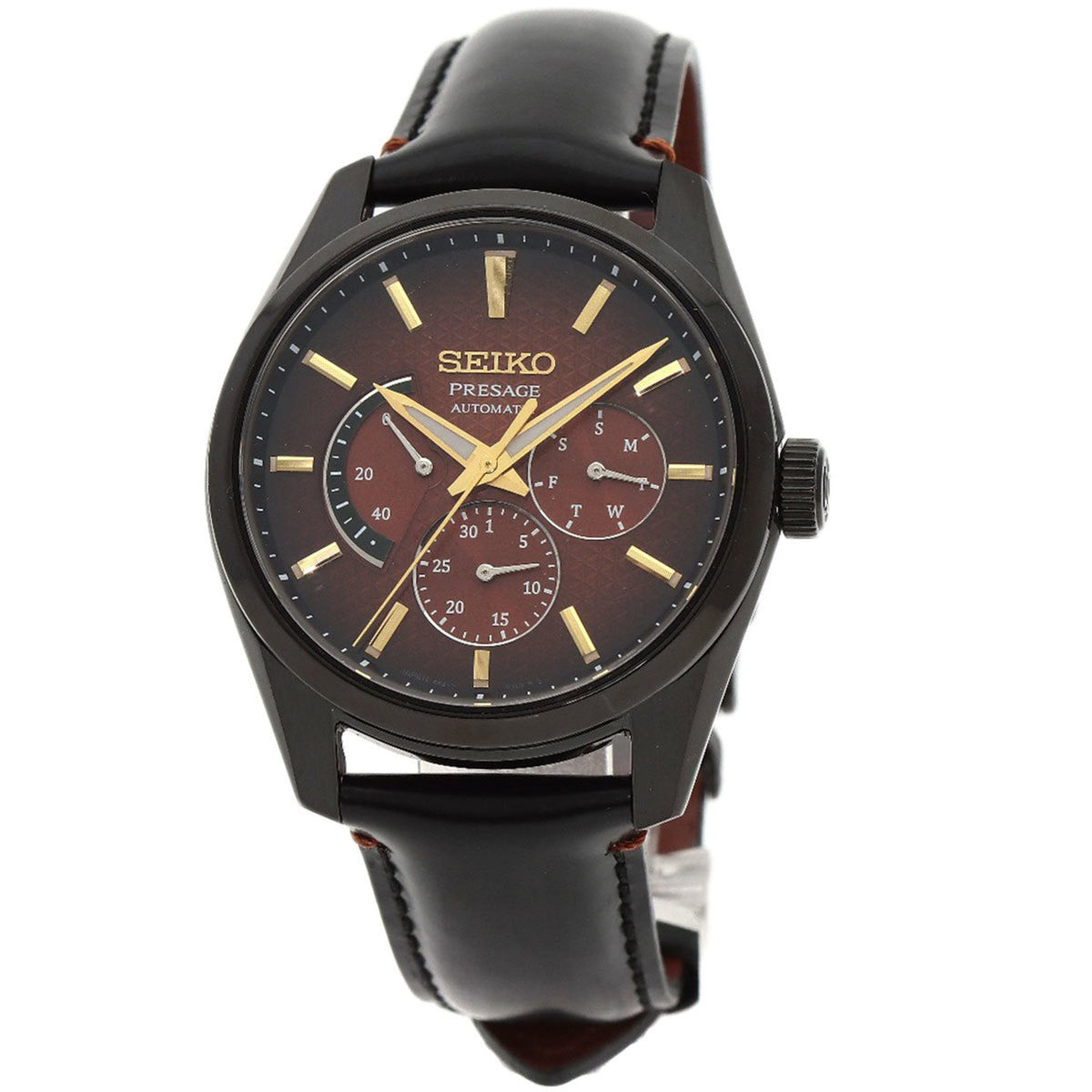 Pre-Owned Seiko SARW063 6R21-01J0 Presage 2000 Limited Edition Watch Stainless Steel Leather Men's SEIKO