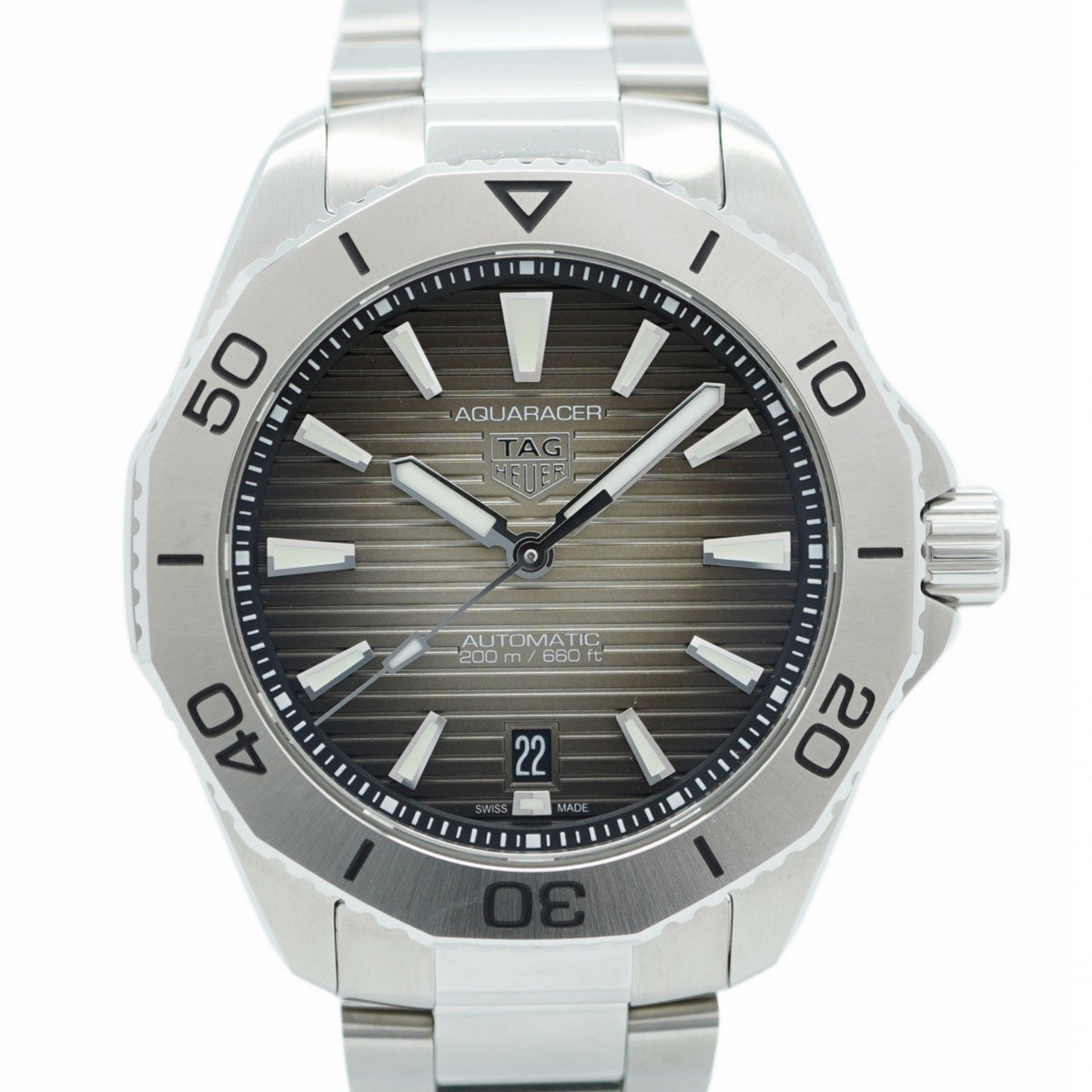 Montre homme TAG Heuer Aquaracer WBP2110-0 d'occasion à cadran gris 