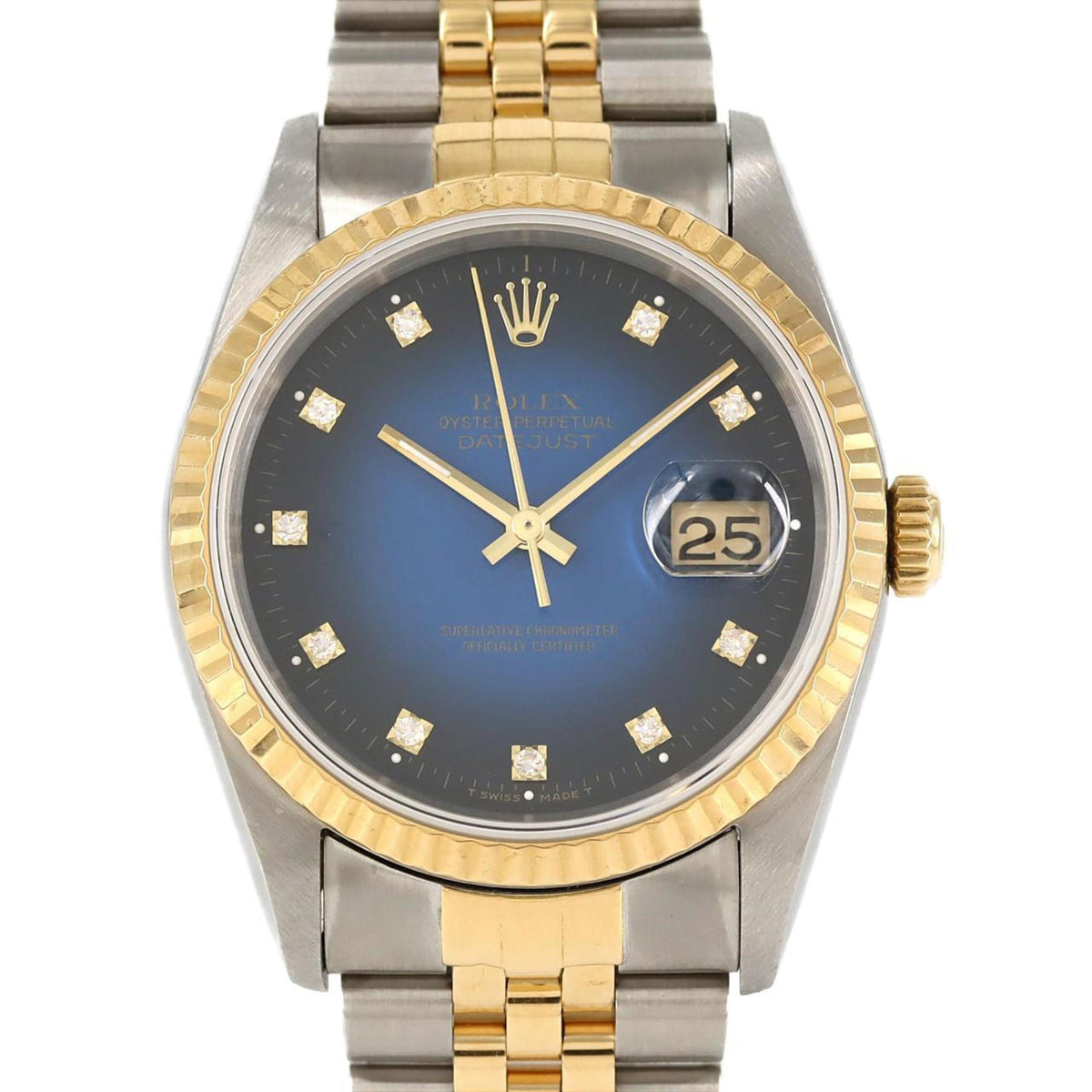 Pre-Owned Rolex Datejust 16233G. SSxYG Automatic Watch, X-Serial