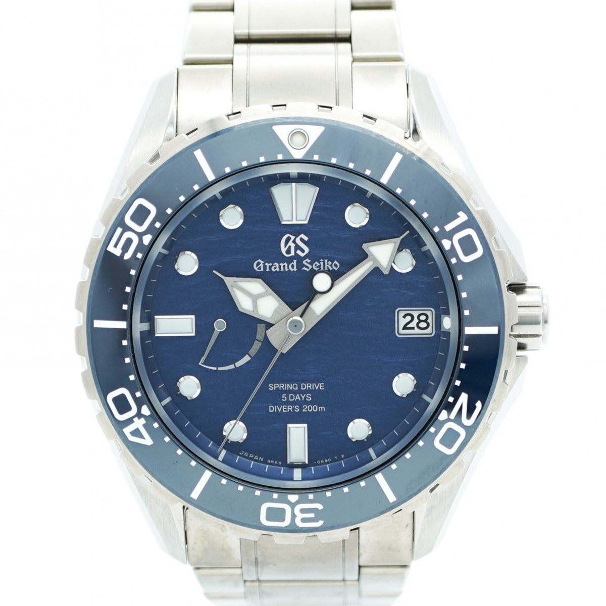 Montre Seiko Grand 9RA5-0AC0 d'occasion à cadran bleu pour homme 