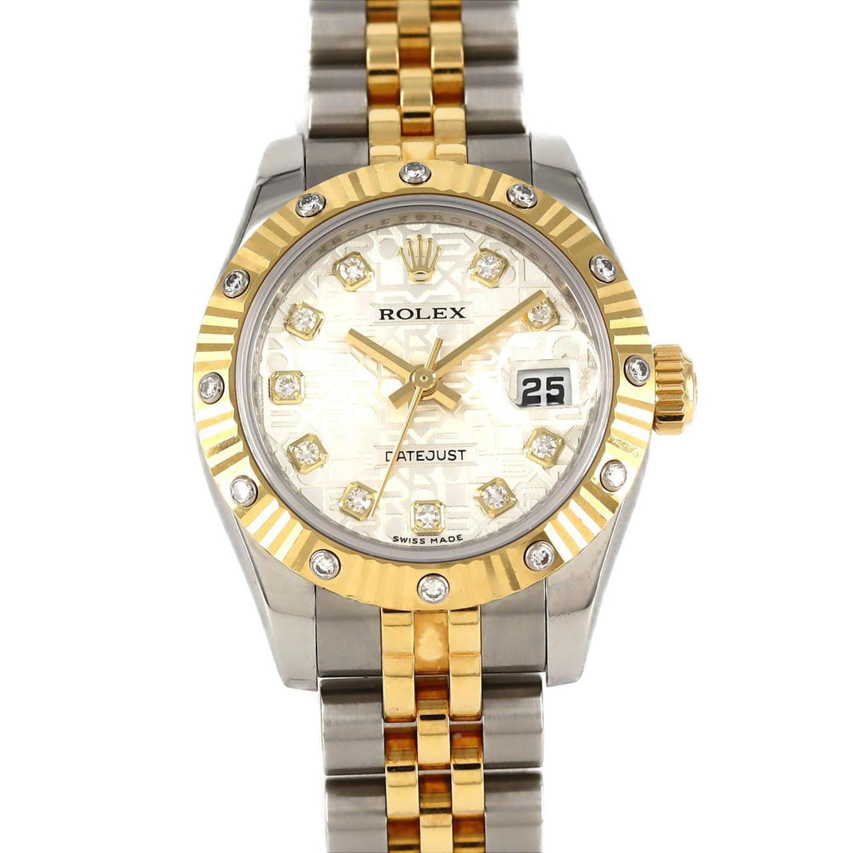 Pre-Owned Rolex Datejust 179313G SSxYG Automatic Watch, D Serial